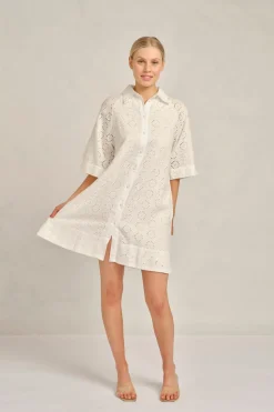 Alessandra Dresses|Aurienne Dress Posy - White