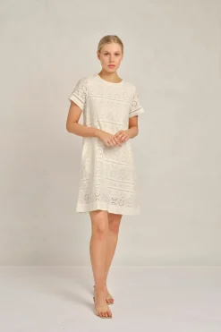 Alessandra Dresses|Aurienne Dress Posy - White