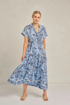 Alessandra Dresses|Candice Wave Dress Paradise - Cornflower