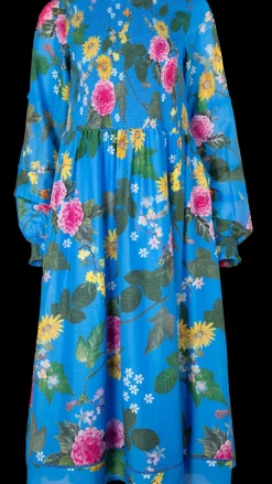 Alessandra Dresses|Jade Cotton Silk Dress - Periwinkle  Aria