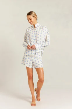 Alessandra Tops|Rosemary Shirt Posy - Bluebell