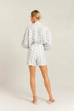 Alessandra Tops|Rosemary Shirt Posy - Bluebell