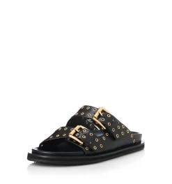 Alias Mae Slip On & Sandals|Patsy - Black Leather