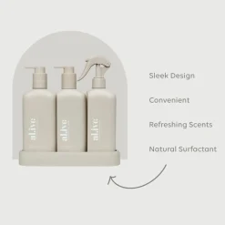Al.ive Body Wash & Hand Wash|Premium Bench Trio - Dish/Wash/Bench