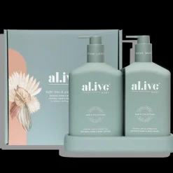 Al.ive Body Wash & Hand Wash|Wash & Lotion Duo - Kaffir Lime & Green Tea