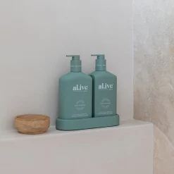 Al.ive Body Wash & Hand Wash|Wash & Lotion Duo - Kaffir Lime & Green Tea