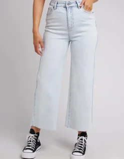 All About Eve Pants|Jeans|Charlie High Rise Wide Leg Jean - Bleach Denim