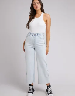 All About Eve Pants|Jeans|Charlie High Rise Wide Leg Jean - Bleach Denim
