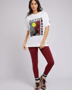 All About Eve Tops|National Tee - Vintage White