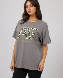 All About Eve Tops|Parker Active Tee - Charcoal