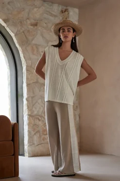 ARCAA Tops|Knitwear|Darcy Vest - Cream