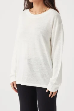 ARCAA Tops|Knitwear|Hugo Long Sleeve T-Shirt - Cream