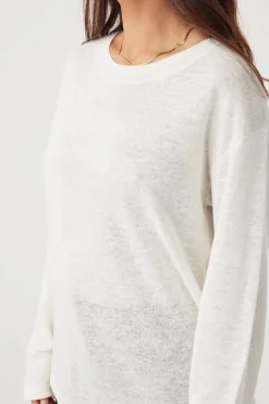 ARCAA Tops|Knitwear|Hugo Long Sleeve T-Shirt - Cream