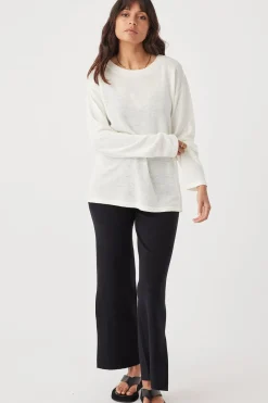 ARCAA Tops|Knitwear|Hugo Long Sleeve T-Shirt - Cream