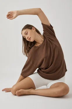 ARCAA Tops|Knitwear|Hugo T Shirt - Chocolate