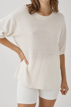 ARCAA Tops|Knitwear|Hugo T Shirt - Cream