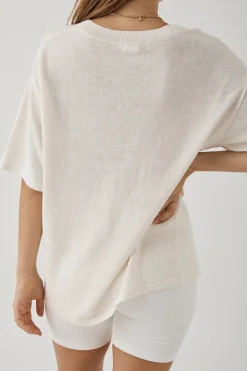 ARCAA Tops|Knitwear|Hugo T Shirt - Cream
