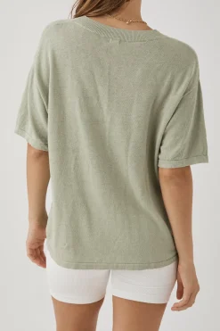 ARCAA Tops|Knitwear|Hugo T Shirt - Sage