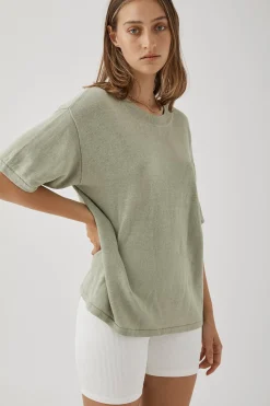 ARCAA Tops|Knitwear|Hugo T Shirt - Sage