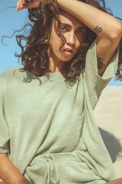 ARCAA Tops|Knitwear|Hugo T Shirt - Sage