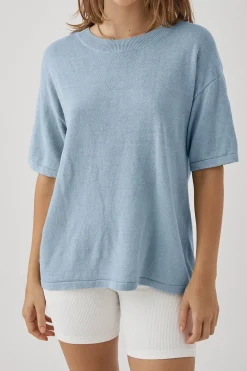 ARCAA Tops|Knitwear|Hugo T Shirt - Sky