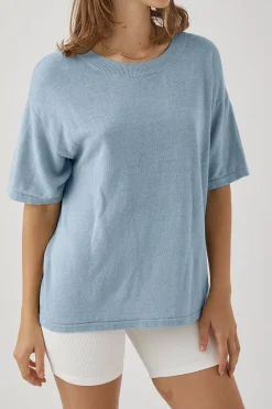 ARCAA Tops|Knitwear|Hugo T Shirt - Sky