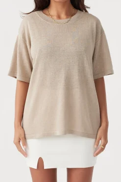 ARCAA Tops|Knitwear|Hugo T Shirt - Taupe