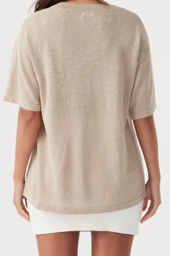 ARCAA Tops|Knitwear|Hugo T Shirt - Taupe