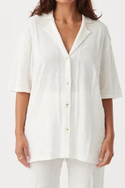 ARCAA Tops|Knitwear|Lara Shirt - Cream