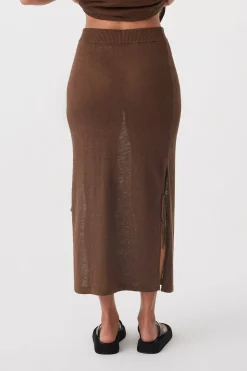 ARCAA Knitwear|Pearla Skirt - Chocolate