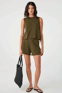 ARCAA Tops|Knitwear|Poppy Tank - Olive