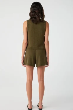 ARCAA Tops|Knitwear|Poppy Tank - Olive