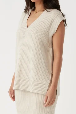 ARCAA Tops|Knitwear|Vera Knit Vest - Sand
