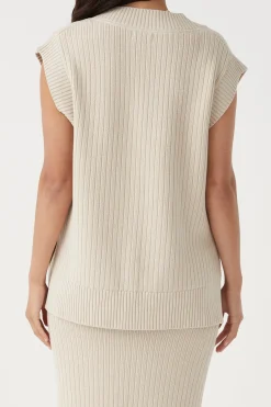 ARCAA Tops|Knitwear|Vera Knit Vest - Sand