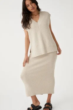 ARCAA Tops|Knitwear|Vera Knit Vest - Sand