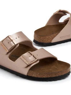 Birkenstock Slip On & Sandals|Arizona Copper Birko-Flor - Narrow