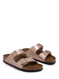 Birkenstock Slip On & Sandals|Arizona Copper Birko-Flor - Narrow
