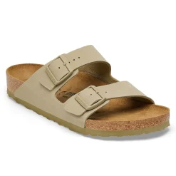 Birkenstock Slip On & Sandals|Arizona Faded Khaki Birko-Flor - Narrow