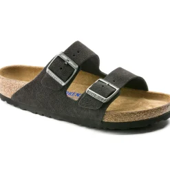 Birkenstock Slip On & Sandals|Arizona Velvet Grey Suede Leather - Narrow