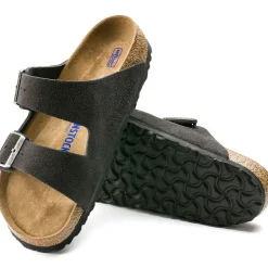 Birkenstock Slip On & Sandals|Arizona Velvet Grey Suede Leather - Narrow