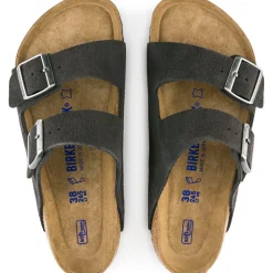 Birkenstock Slip On & Sandals|Arizona Velvet Grey Suede Leather - Narrow