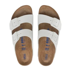 Birkenstock Slip On & Sandals|Arizona White Smooth Leather - Narrow
