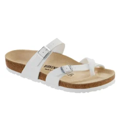 Birkenstock Slip On & Sandals|Mayari White Birk-Flor - Narrow