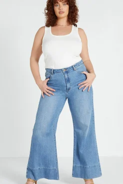 Bohemian Traders Pants|Flared Jean - Light Blue