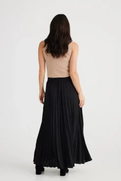 Brave & True Skirts|Brave & True Alias Pleated Skirt - Black