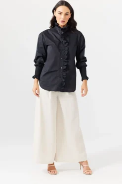 Brave & True Toggle Menu|Tops|Brave & True The Countess Shirt - Black