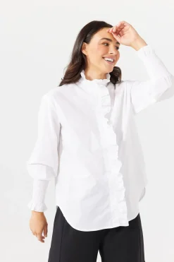 Brave & True Tops|Brave and True The Countess Shirt - White
