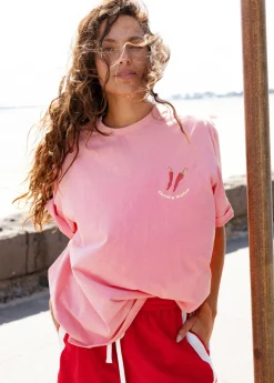 Cartel & Willow Toggle Menu|Tops|Cartel & Willow Hot Summer Tee - Pink/Hot Summer Print