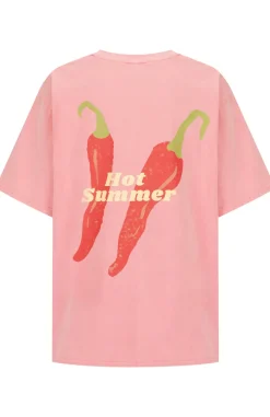 Cartel & Willow Toggle Menu|Tops|Cartel & Willow Hot Summer Tee - Pink/Hot Summer Print