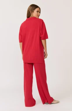 Cartel & Willow Tops|Knitwear|Cartel & Willow Lara Knit Top - Cherry